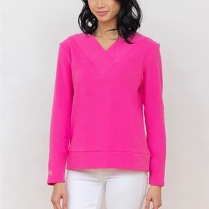 Dudley Stephens Valley V-Neck in Bubble Gum Pink size M